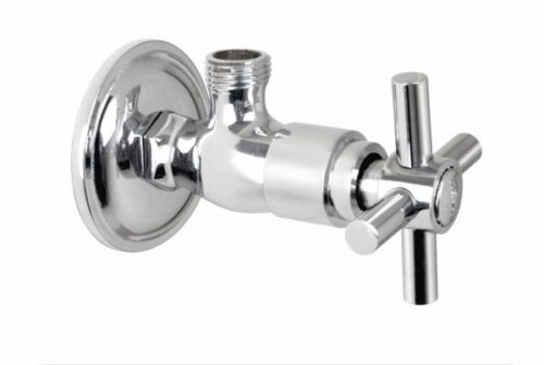 Brass Angle Cock with Flange | Brass Material | Angle Cock for Bathroom| Angle Valve for wash basin | Smooth Turn