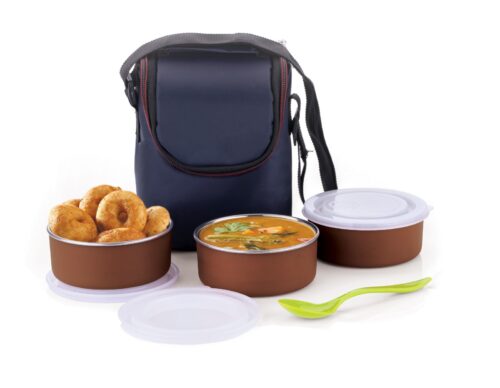 Classic Lunch Box (3 Container 300ML )(Pack Of 1)
