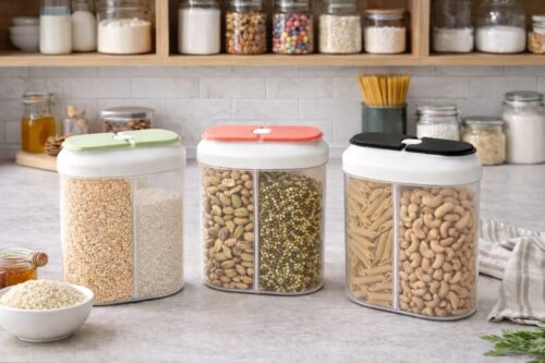 Easy Flow 2-Section Container 1500 ML (Pack Of 3)